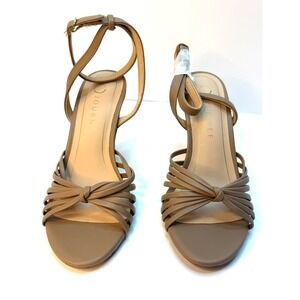 Journee Collection Women Vanita Stiletto Strappy Dress Sandals Taupe Size 6M NWT